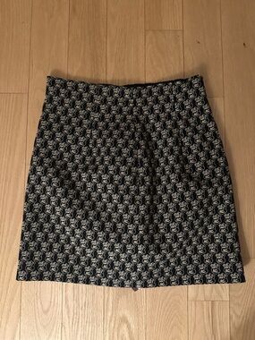 VINTAGE ETRO high waisted mini skirt with logo